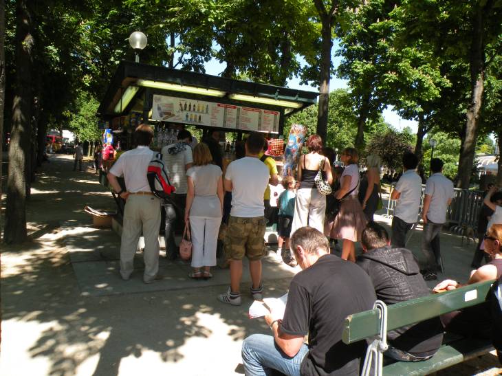  vente de glaces et rafraichissements, Champs Elysées